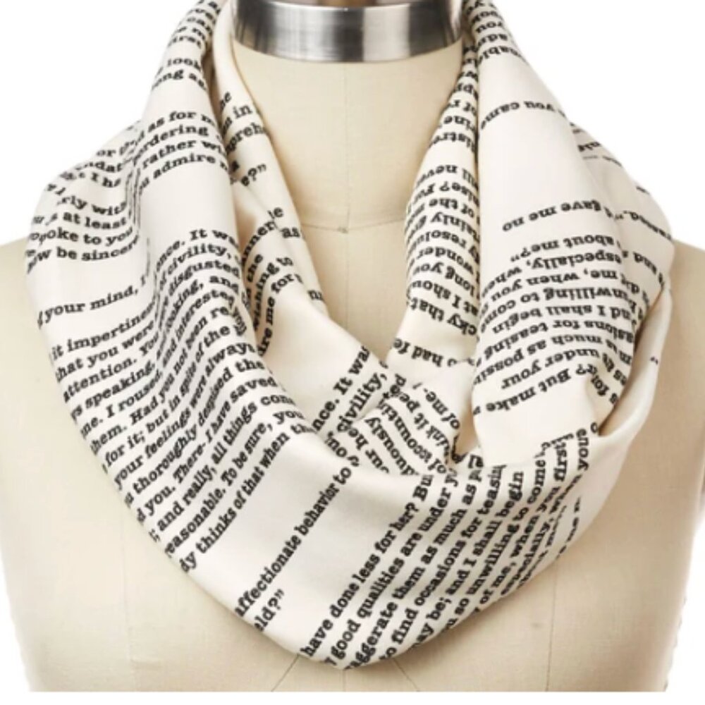 New Storiarts Pride and Prejudice infinity scarf